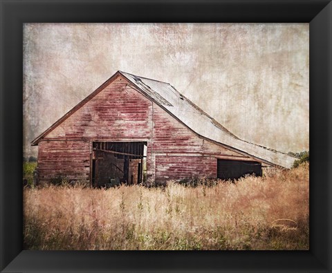 Framed Red Shed Print