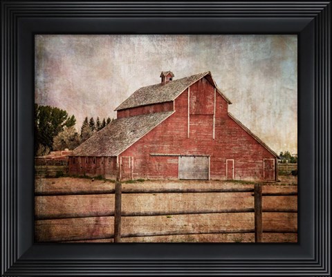 Framed York Road Barn Print