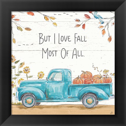 Framed Fall Market IV Print