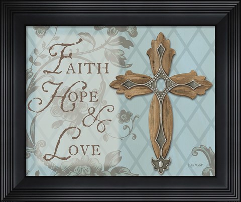 Framed Faith Hope Love Print