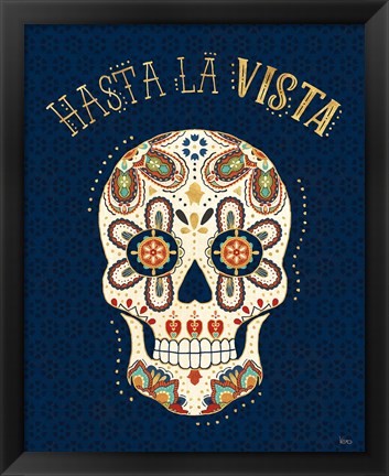 Framed La Vida Loca V Blue Print