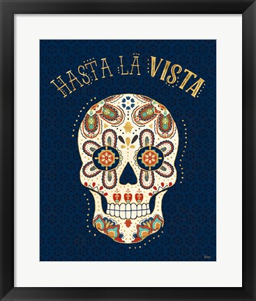 Framed La Vida Loca V Blue Print