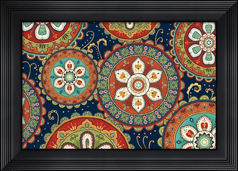 Framed La Vida Loca IX Blue Print