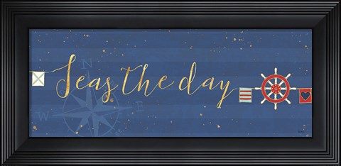 Framed Underlined Nautical VI Print