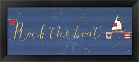 Framed Underlined Nautical VII Print