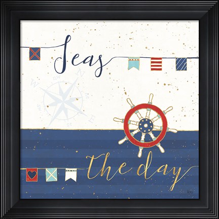 Framed Underlined Nautical III Print