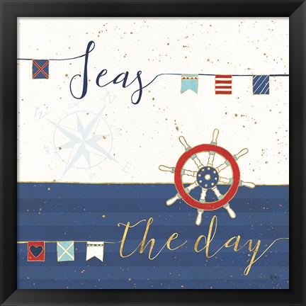Framed Underlined Nautical III Print