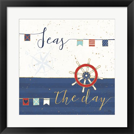 Framed Underlined Nautical III Print