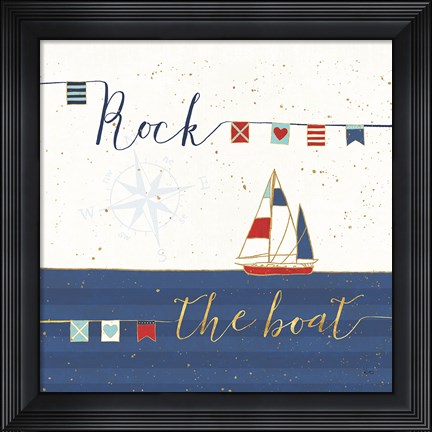 Framed Underlined Nautical II Print