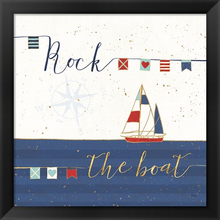 Framed Underlined Nautical II Print