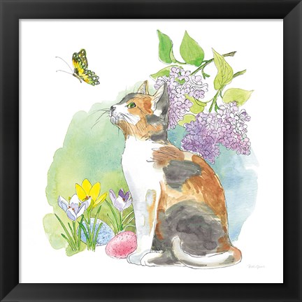 Framed Easter Kitties II Print