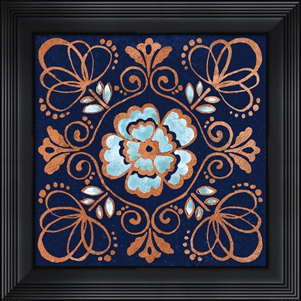Framed October Garden X Blue Print