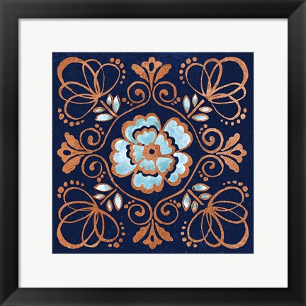 Framed October Garden X Blue Print