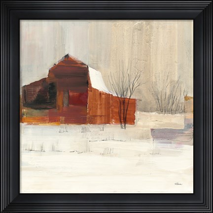Framed Winter on the Farm Print