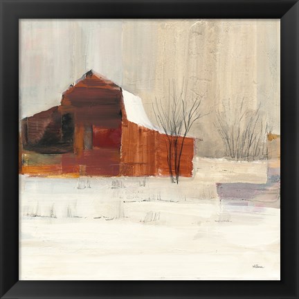 Framed Winter on the Farm Print