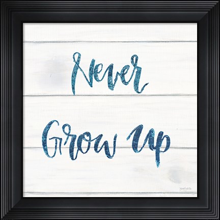 Framed Sweet Baby Boy IV White Wood Sq Print