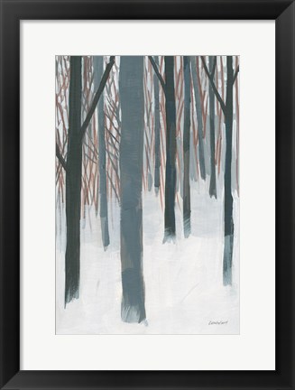 Framed Winter Woods Print