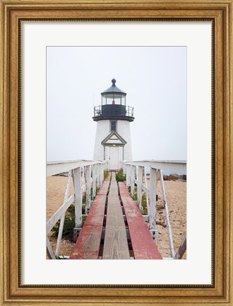 Framed Brant Point Lighthouse Print
