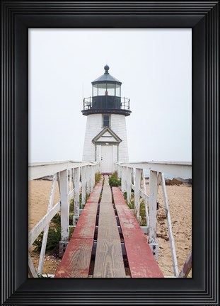 Framed Brant Point Lighthouse Print