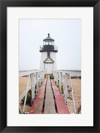 Framed Brant Point Lighthouse Print