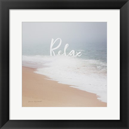 Framed Serene Sea II Print