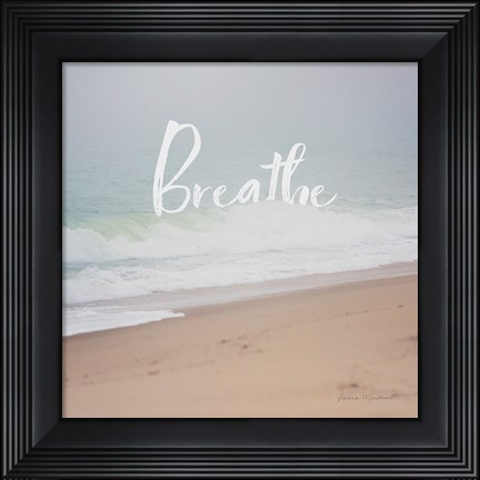 Framed Serene Sea I Print