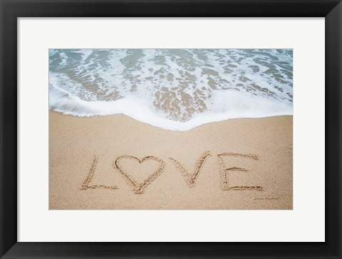 Framed Beach Love II Print