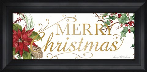 Framed Holiday Happiness X Print