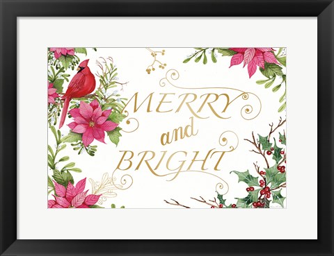 Framed Holiday Happiness VIII Print