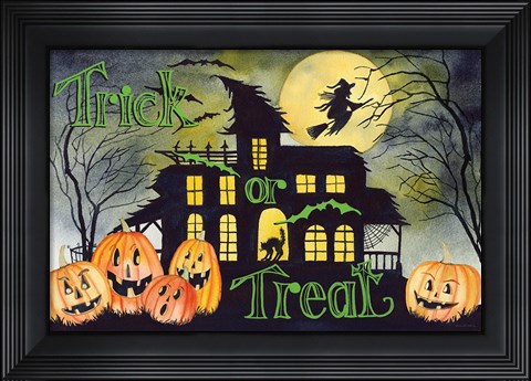 Framed Haunting Halloween Night VI Print