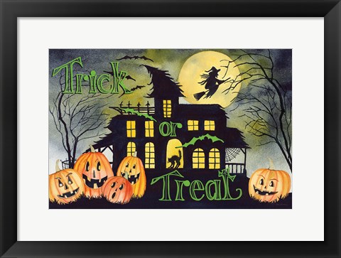 Framed Haunting Halloween Night VI Print