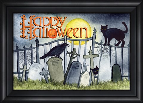 Framed Haunting Halloween Night V Print