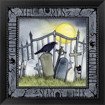 Framed Haunting Halloween Night IV Print