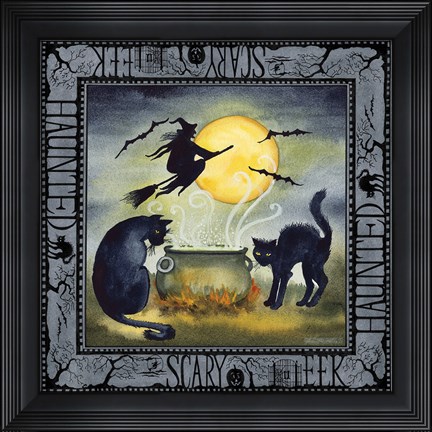 Framed Haunting Halloween Night III Print