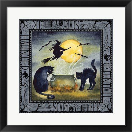 Framed Haunting Halloween Night III Print