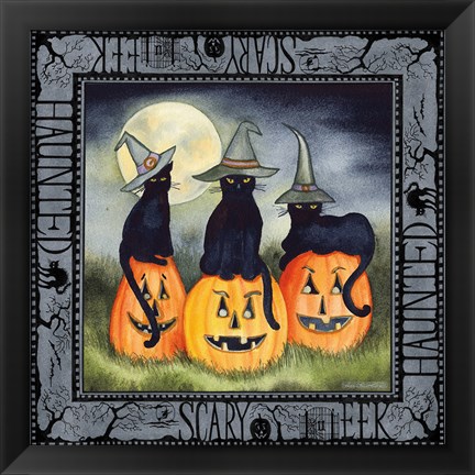 Framed Haunting Halloween Night II Print