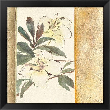 Framed Ochre Rhododendron Print