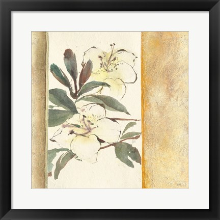 Framed Ochre Rhododendron Print