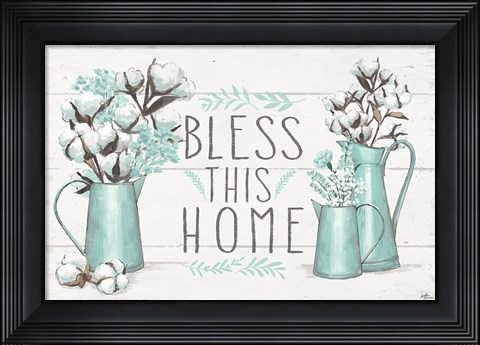 Framed Blessed I Print