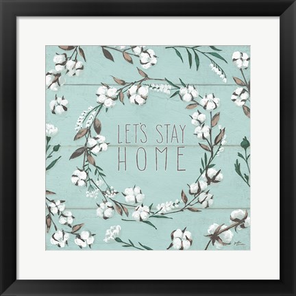 Framed Blessed VII Mint Print