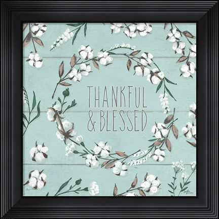 Framed Blessed VI Mint Print