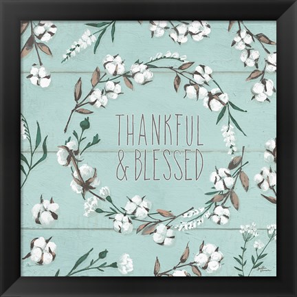 Framed Blessed VI Mint Print
