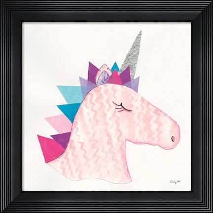 Framed Unicorn Power I Print