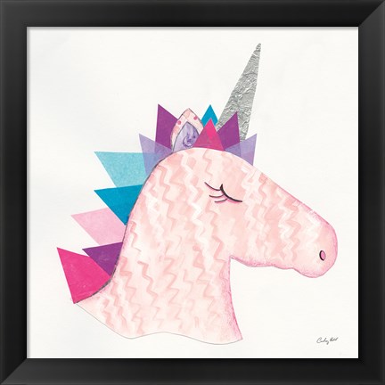 Framed Unicorn Power I Print