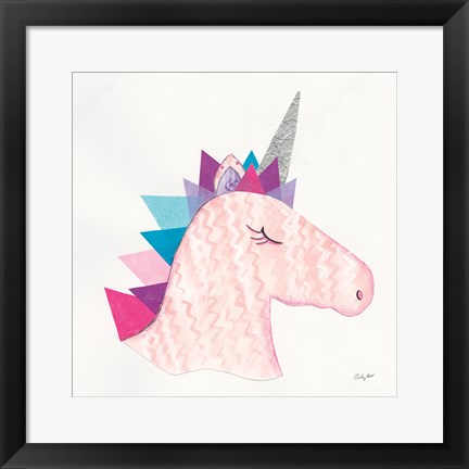 Framed Unicorn Power I Print