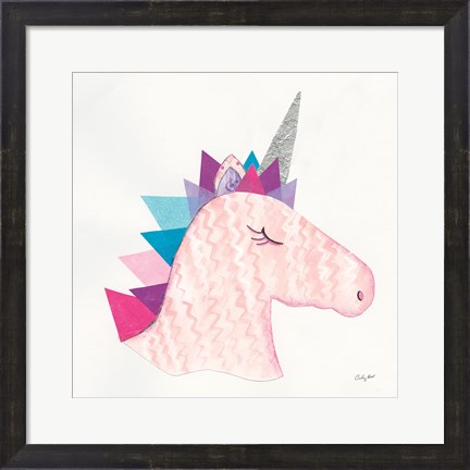 Framed Unicorn Power I Print