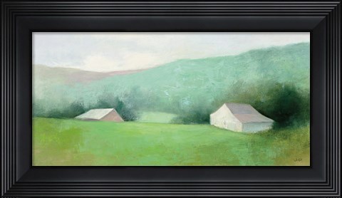 Framed Looking Down the Valley Print
