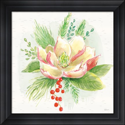 Framed Winter Blooms V Print