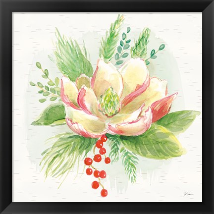 Framed Winter Blooms V Print