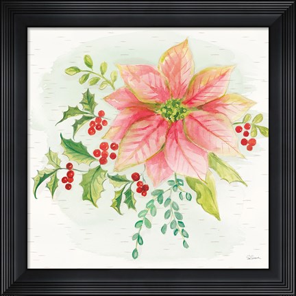 Framed Winter Blooms III Print